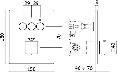 Смеситель для душа Paffoni Compact Box CPT519BO, артикул CPT519BO