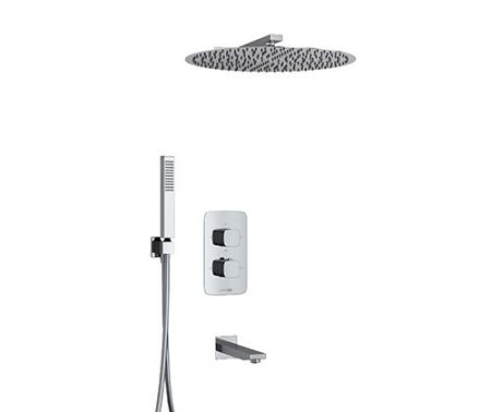 A178644 Thermo Встраиваемый комплект для ванны с верхней насадкой, лейкой и изливом, артикул A178644 Thermo