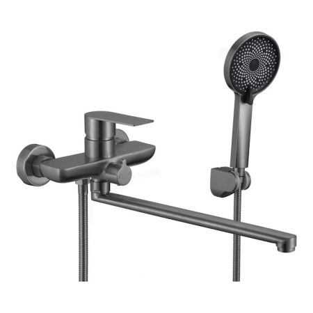 Смеситель для ванны Fmark FS8824Q, графит