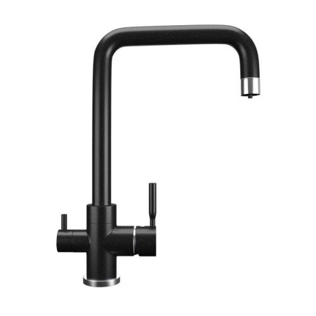 Смеситель для кухни Ulgran U-019-344, ультра-черный, артикул U-019-344