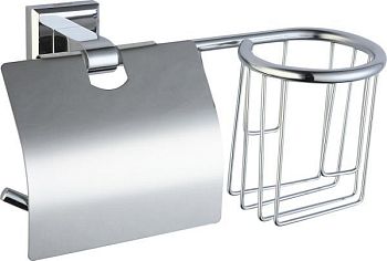 Держатель для туалетной бумаги и освежителя Savol S-L09551, хром