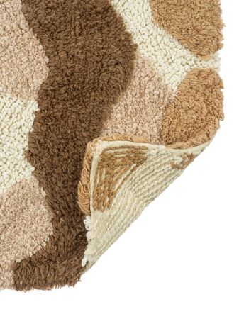 Коврик для ванной комнаты Fora 80х50 2823-1 80BG Волны Бежевый