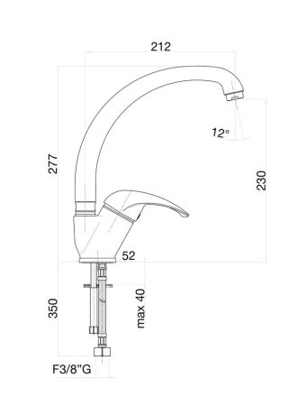 Смеситель для кухни Fiore NEXUS 43CR4310, хром, артикул 43CR4310