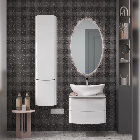 Пенал (35см) Velvex Luna pp.LUN.35, белый, артикул pp.LUN.35