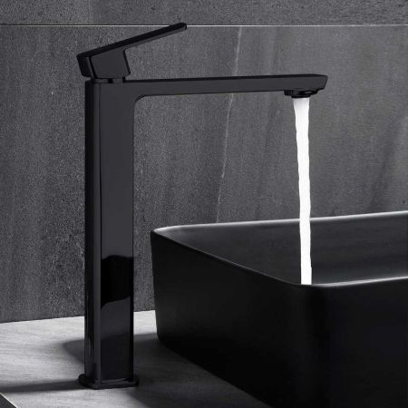 смесители для раковины Vincea Смеситель для раковины Next VBF-1N2MB однорычажный, черный,, артикул VBF-1N2MB