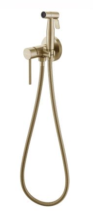 Смеситель Vessel скрытого монтажа с гигиеническим душем,золотой, артикул: VSL01G, VODA, артикул VSL01G