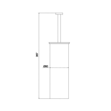 FIMA|Carlo Frattini Rotola Ёршик напольный, цвет брашированное золото, артикул F6006/3OS