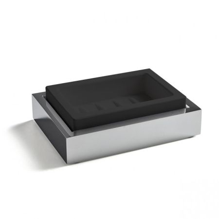 3SC SK 3.0 Мыльница настольная, цвет: чёрный/хром, артикул SK01ASL.NO