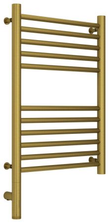 Полотенцесушитель электрический "БОГЕМА 3.0" прямая 600х400 / МЭМ левый (Состаренная латунь)