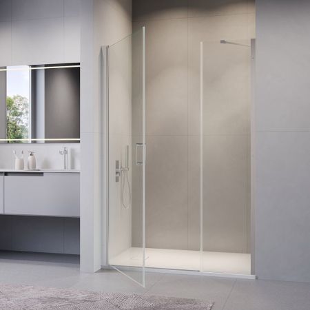 Душевая дверь RGW LE-008 (LE-003 + Z-09 + профиль A-14) (Прозрачное, 1200), артикул 351200893-11