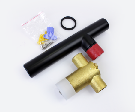 Смеситель для раковины Bronze de Luxe AVANTGARDE 2021RH, черный/красный, артикул 2021RH