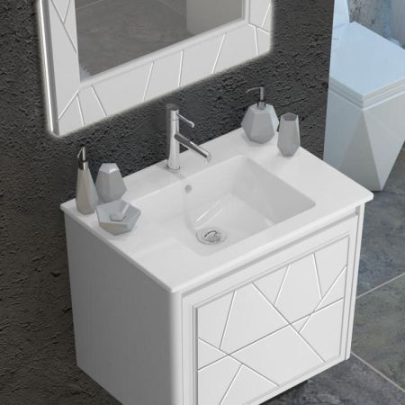 Мебель для ванной Луиджи 70 белый матовый Opadiris Белый матовый, артикул 