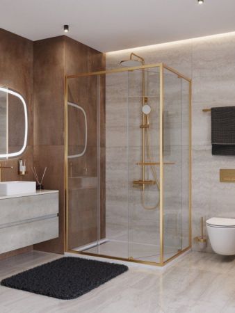 LUX-AH-FS-11-100/90-C-CR Душевой уголок, артикул LUX-AH-FS-11-100/90-C-CR