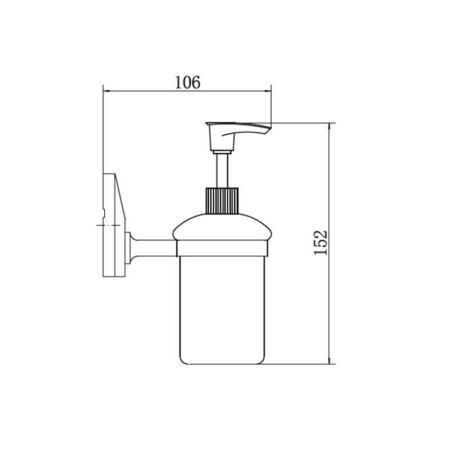 Дозатор жидкого мыла FASHUN A1627, хром