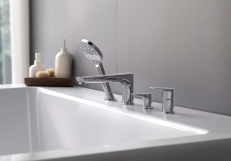 Смеситель на борт ванны на 4 отв. AQUATEK AQ1148CR БЕТТА, артикул AQ1148CR