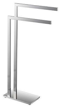 Стойка Beta с двойным держателем для полотенец 150x800x400мм, хром