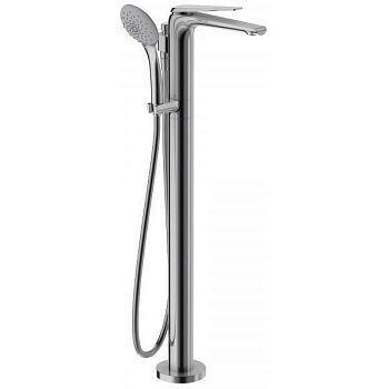 E97367-CP смеситель для ванны напольный AVID ручной душ, шланг (хром)