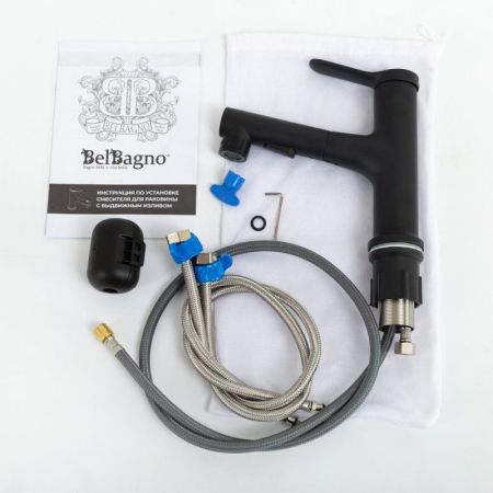 Смеситель с выдвижным изливом, хром BB-LVMD-CRM-W0, артикул BB-LVMD-CRM-W0