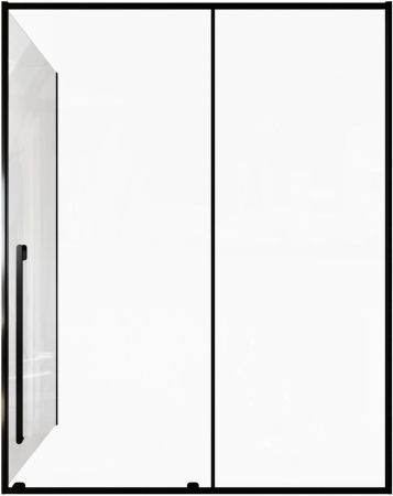 Душевой уголок Allen Brau Fantasy 160x90 3.11010.31 + 3.11013.31 черный матовый, артикул 3.11010.31 + 3.11013.31