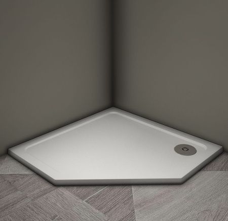Душевой поддон Veconi Tezeo stone TZ-12, 900x900x30, искусственный камень, белый