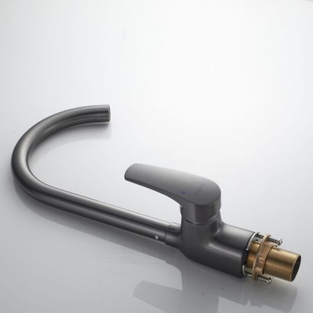 Смеситель для кухни Shevanik S5053T, оружейная сталь, артикул S5053T