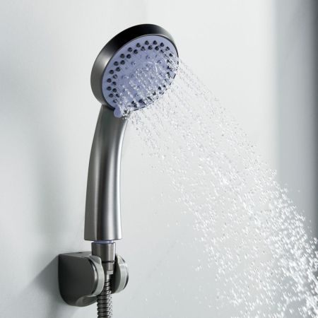 Смеситель для ванны Shevanik S5022T, оружейная сталь