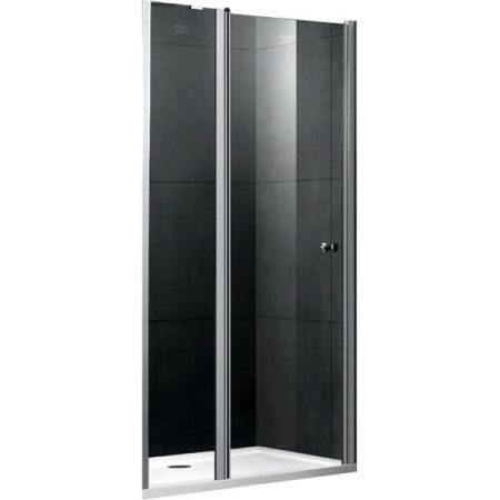 Душевая дверь в нишу Gemy New Rockcoco 120х190 латунный кронштейн профиль Хром стекло прозрачное, артикул S03191C