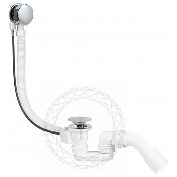 Слив-перелив (полуавтомат, 80 см.) FILARETE FL80CR, хром