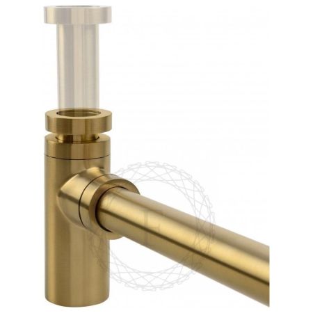 Сифон для раковины FILARETE FL70GL, золотой сатин, артикул FL70GL