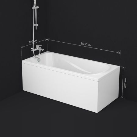 W76A-150-070W-A Sense New, ванна акриловая А0 150х70, см, артикул W76A-150-070W-A