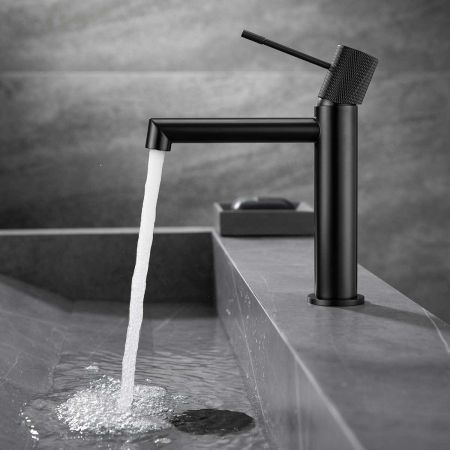 смесители для раковины Vincea Смеситель для раковины Desire VBF-1D1MB однорычажный, черный,, артикул VBF-1D1MB