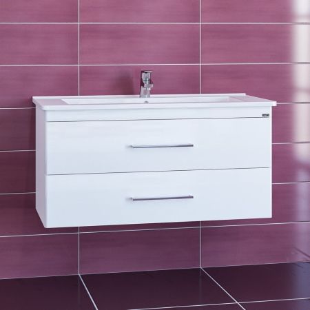 Тумба под раковину СаНта Вегас 105 226034 подвесная, цвет белый  (ум. Оскар 105)