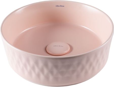 Раковина накладная Allen Brau Fantasy Romb 36 4.11033.SM розовый, артикул 4.11033.SM