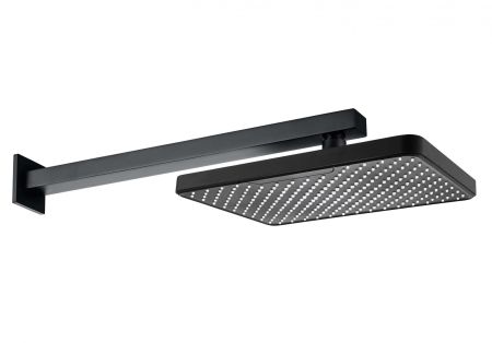 Верхний душ настенный 305х205мм AQUATEK, матовый черный AQ2081MB, артикул AQ2081MB