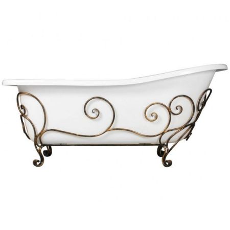 Ванна из искусственного камня Эстет Царская 170x73 Белая