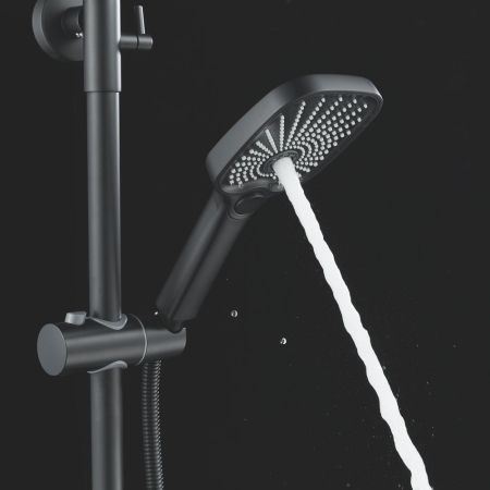 Душевая система Shevanik S6236H, черный