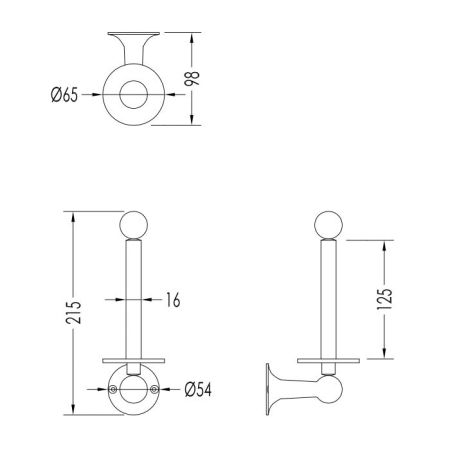 Devon New York Держатель для запасного рулона , цвет: хром, артикул NY111CR/PS