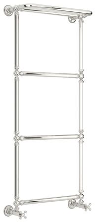 Полотенцесушитель, Сунержа, Ренессанс 1386, водяной, ширина, мм-572, глубина, мм-246, высота, мм-1333, межосевое расстояние-500, подключение-нижнее, мощность, Вт-339, присоединительный размер-НР G 1/2" / НР G 3/4" (эксцентрик), материал-нержавеющая сталь,, артикул 00-0281-1250