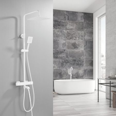 Душевая система c термостатом Shevanik S3096C, белый