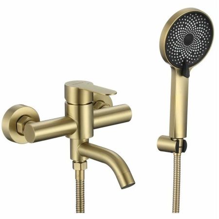 Смеситель для ванны Fmark FS8206C, матовое золото, артикул FS8206C
