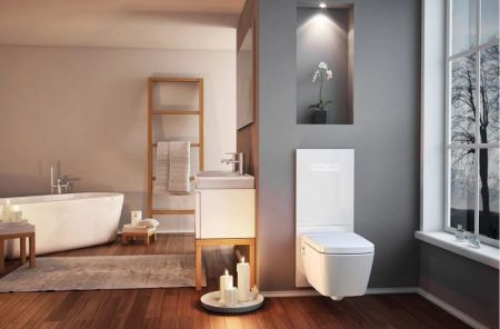 Унитаз, TECE, TECEone, безободковый (с открытым смывным краем), тип установки-подвесной, ширина, мм-400, глубина, мм-540, высота, мм-400, форма чаши-прямоугольная, выпуск-горизонтальный, без декора, материал-керамика, сиденье-необходимо заказать, креплени, артикул 9700200