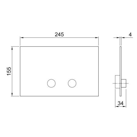 Fantini AF/21 Клавиша смыва для GEBERIT SIGMA8, SIGMA12, цвет золото плюс, артикул 91 01 8402