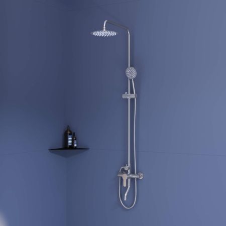 Душевая стойка со смесителем из стали RGW SP-24S