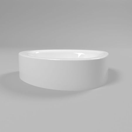 Умывальник WHITECROSS Moonstone A 40x35 (белый глянец) иск. камень, артикул 0727.040035.100