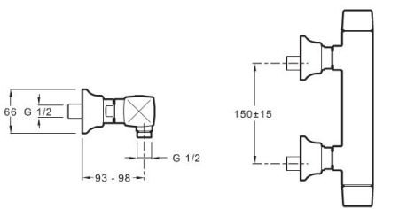 Смеситель Jacob Delafon Margaux E16218-9 Хром, артикул E16218-9-CP