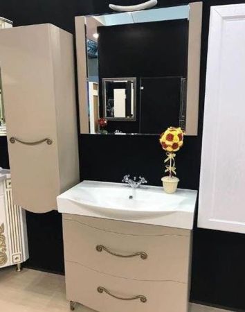 Шкаф пенал Bellezza Сесилия 40 R 4629705181454 подвесной Капучино, артикул 4629705181454