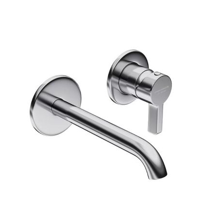 Смеситель для раковины LINEA однорычажный настенный, хром глянец, артикул 71028EKM.21.018