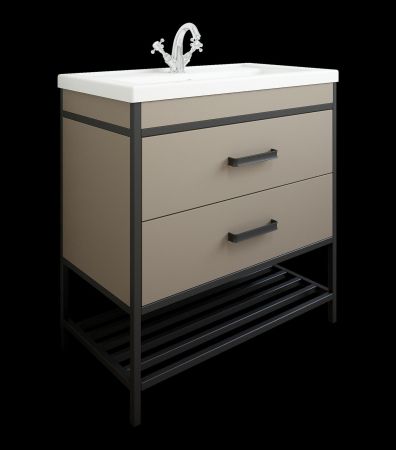 Тумба Норд 80 тауп раковина COMO 80