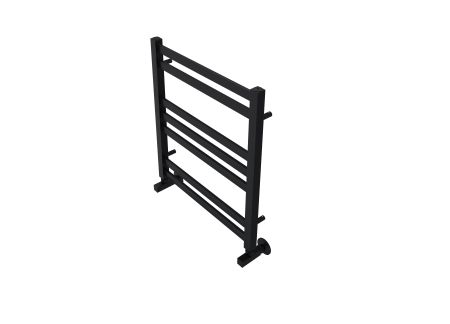 Полотенцесушитель водяной Aquatek (Акватек) Лира П7 500х600 мм, черный муар, подключение нижнее/диагональное, сверхпрочная пищевая нержавеющая сталь AISI 304L, гарантия 10 лет, артикул AQ KP0760BL