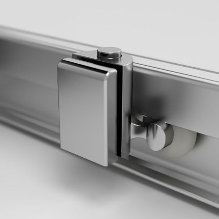 W84G-403-12080-MТ Душевое ограждение Func Square Slide 120х80, мат хром, прозрачное